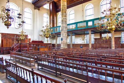 interior view of the synagogue during the daytime