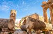 Ruins of the Temple of Jupiter, Baalbek, Lebanon