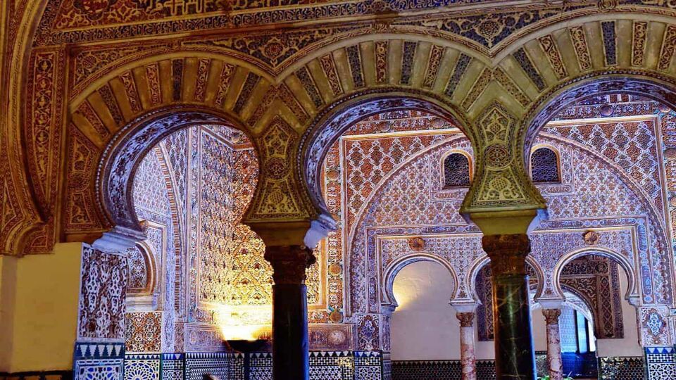 Beautiful Mudejar detail on arches inside
