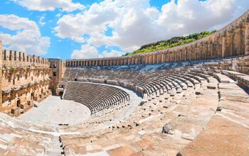 Roman amphitheater of Aspendos, Belkiz - Antalya, Turkey