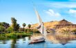 felucca sailing on the Nile in aswan