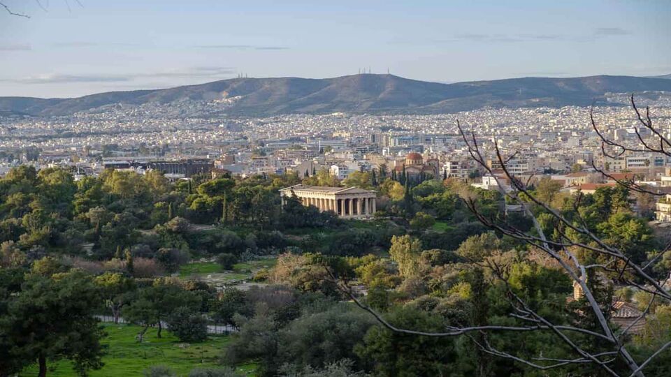 A view over the city of Athens