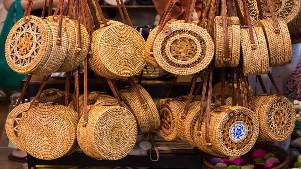 Handicraft weave handbag for sale