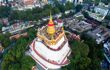 Birds eye view of the temple