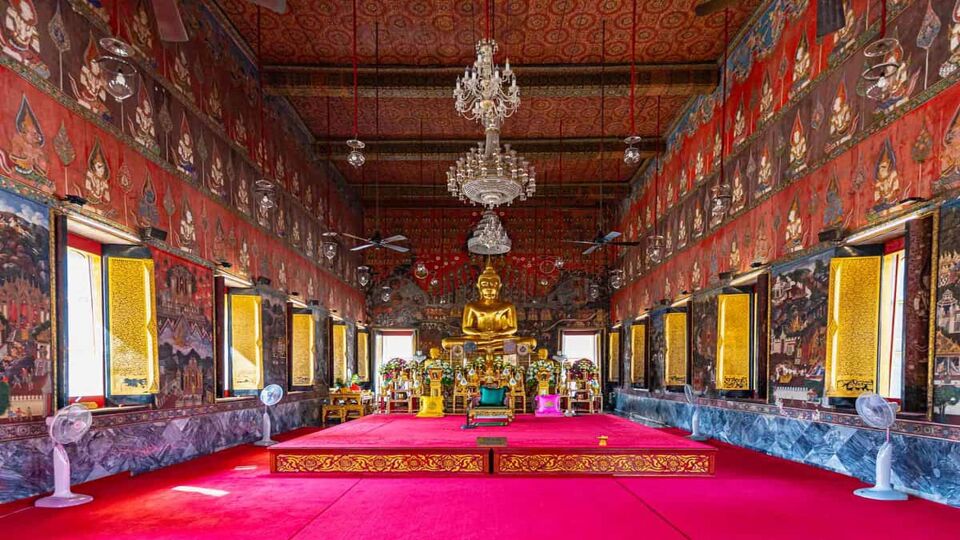 Grand interior of temple