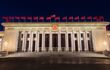 Great Hall of the People lit up at night