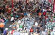 Dealers selling their goods at the Panjiayuan flea and antique Market in Beijing China.