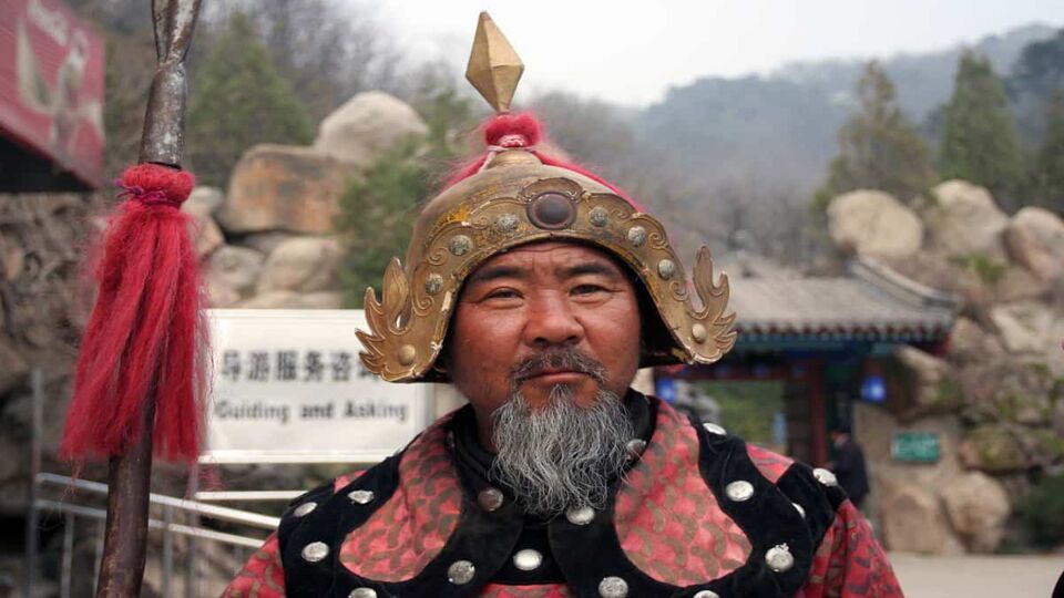 A traditional guard at Mutianyu, Great Wall of China