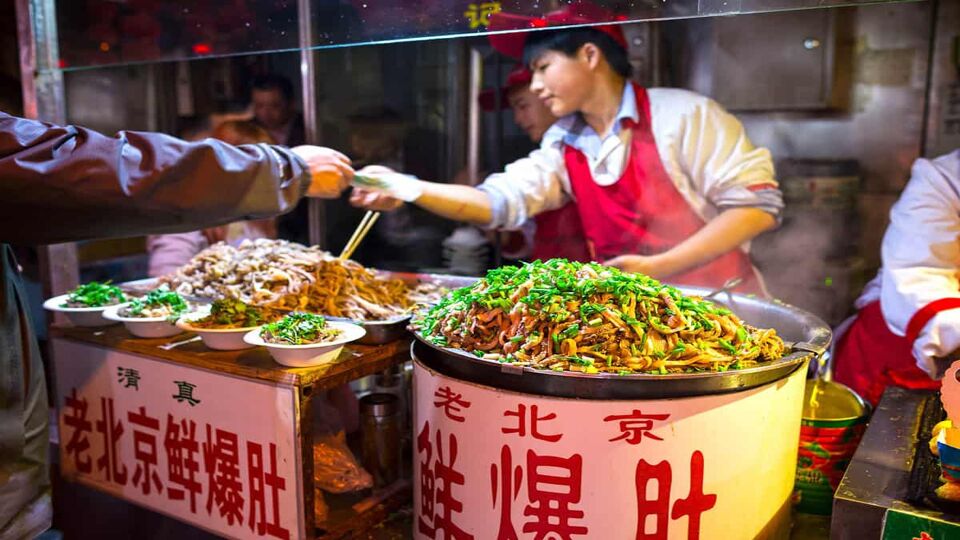 street food stall in Beijing
