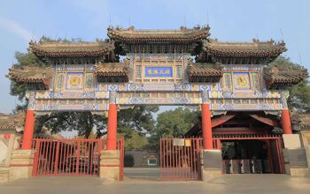 front entrance to White-Cloud-Temple in Beijing
