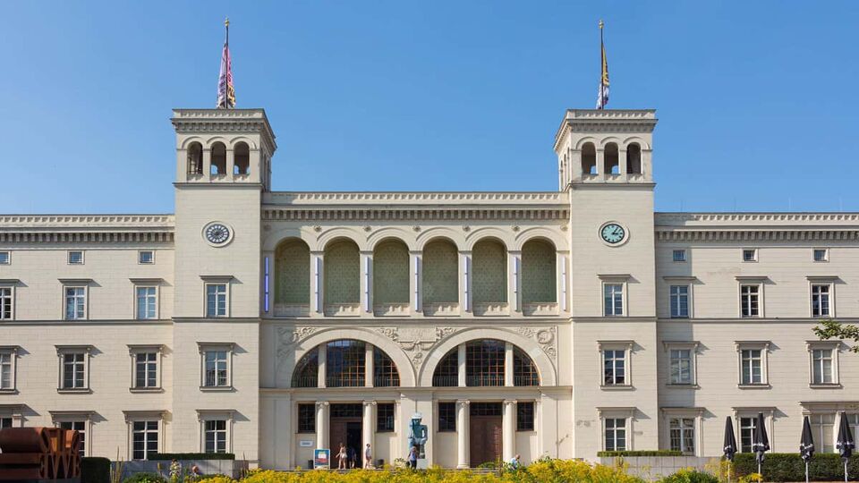 Berlin Hamburger Bahnhof, former railway station and now Museum für Gegenwart (Museum of the Present) contemporary art museum.