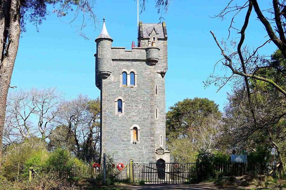 Helen's Tower. 19th-century folly and lookout tower in Bangor, County Down, Northern Ireland 24.04.2021
