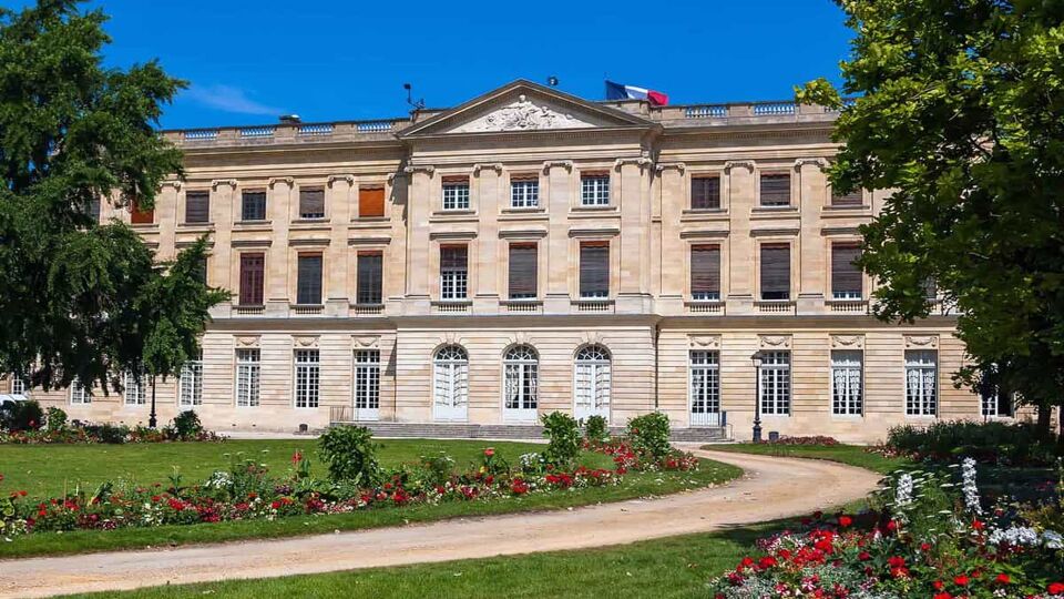 The exterior of the museum on a sunny day