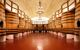 Wooden casks of wine lined up in rows