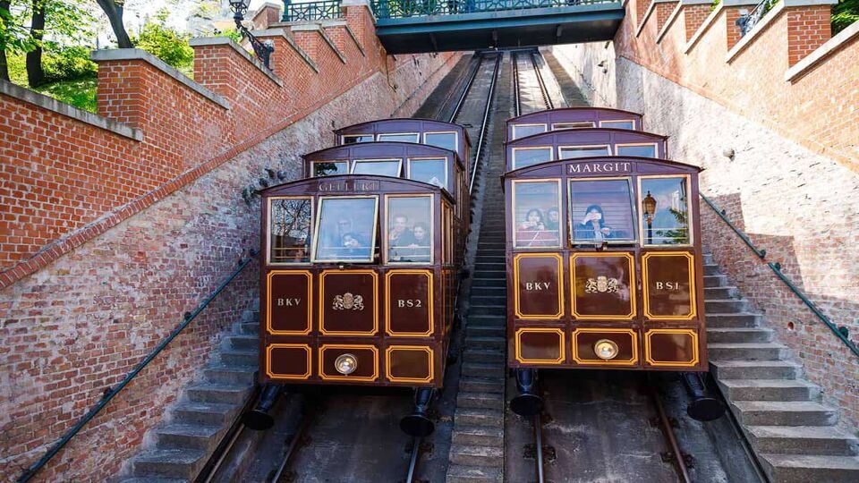 the funicular up to the castle