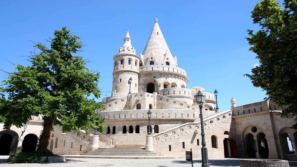 front view of the beautiful Fisherman's Bastion building