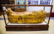 Golden sarcophagus in the Egyptian Museum