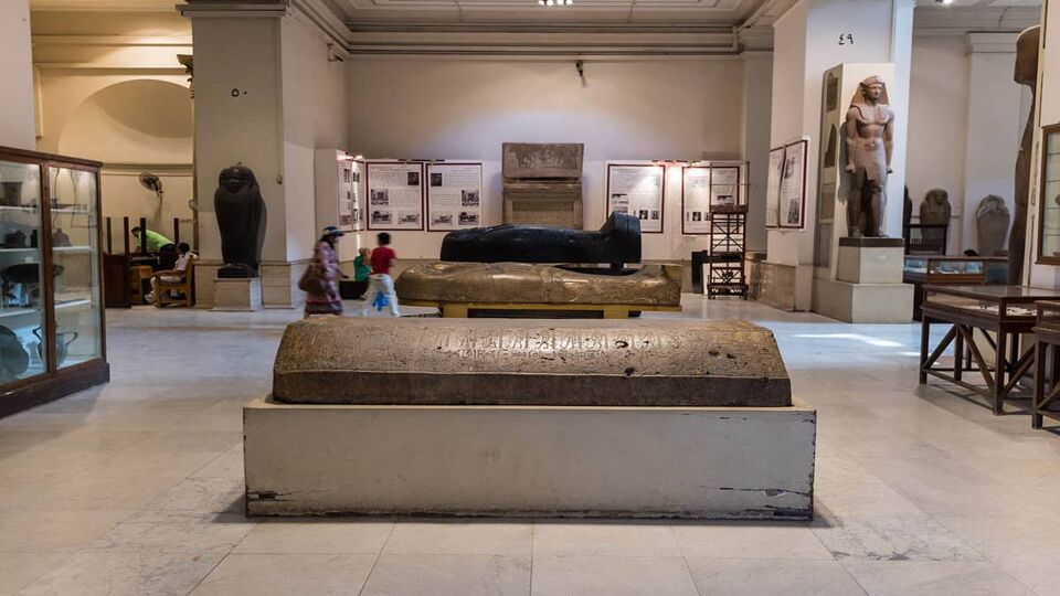 Sarcophagi in the Egyptian Museum