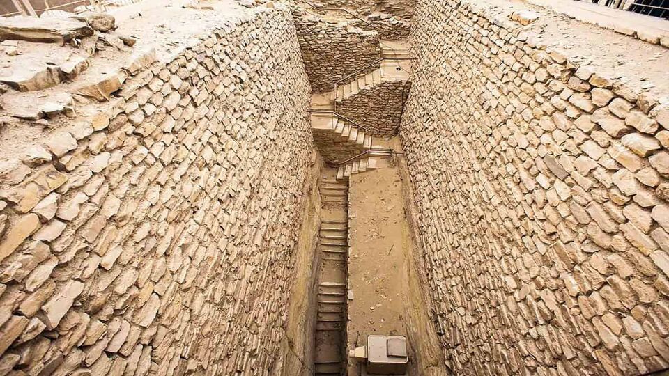 Ruins of the Saqqara necropolis, Egypt. UNESCO World Heritage