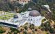 Aerial view of the Griffith Observatory on Mount Hollywood in Griffith Park
