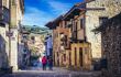 Historic street of Santillana del Mar town