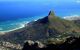 Lions Head and Cape Town, South Africa, as seen from the top of Table Mountain.