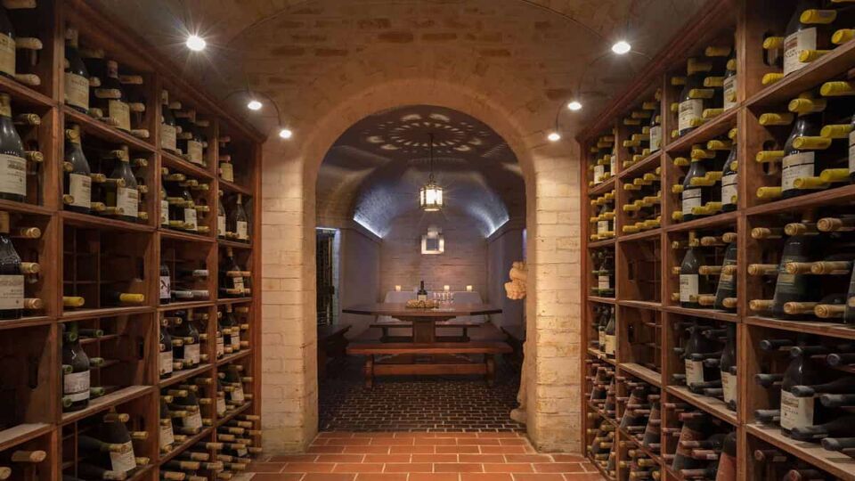 Interior of a wine cellar