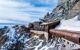 External view of the Aiguille du Midi station platform, in Chamonix, France.