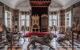 The Knights Hall, with the coronation chairs, (King and Queen), guarded by the three silver lions