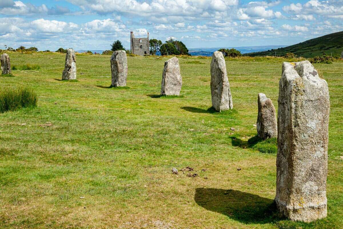 Hurlers Stone Circles walk, Cornwall 