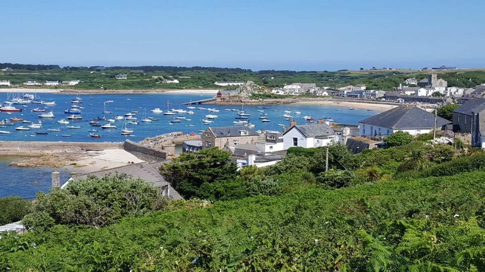 harbour landscape of St Marys, one of the Scilly isles.