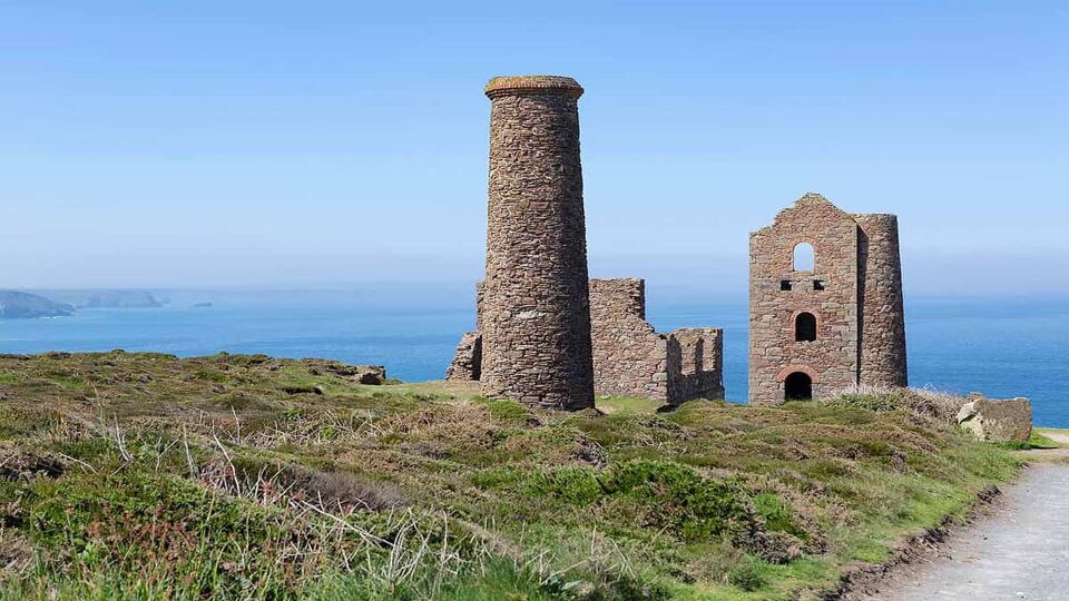 Ruins of a tin min in Cornwall
