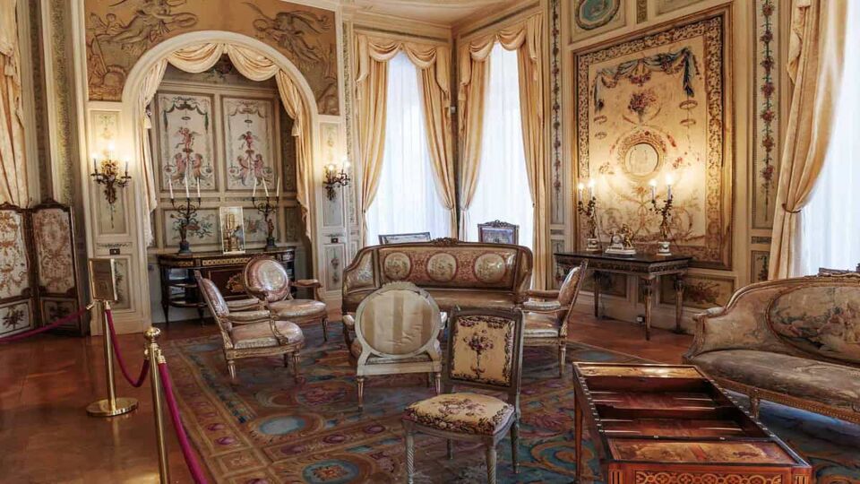 Opulent interior of villa