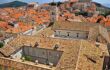 the Franciscan Monastery and roof tops of the UNESCO listed city of Dubrovnik, Croatia