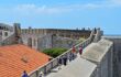 Walking on walls of town Dubrovnik