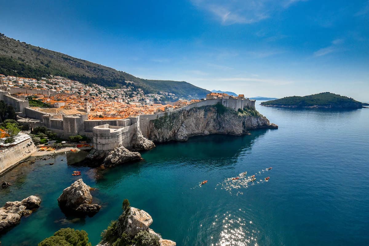 Scenic view of Dubrovnik city