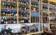 Wines on shelf in winery on Vis island, Croatia.