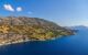 Vineyards on mountain slope into the sea