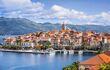 landscape view of Korcula Old Town