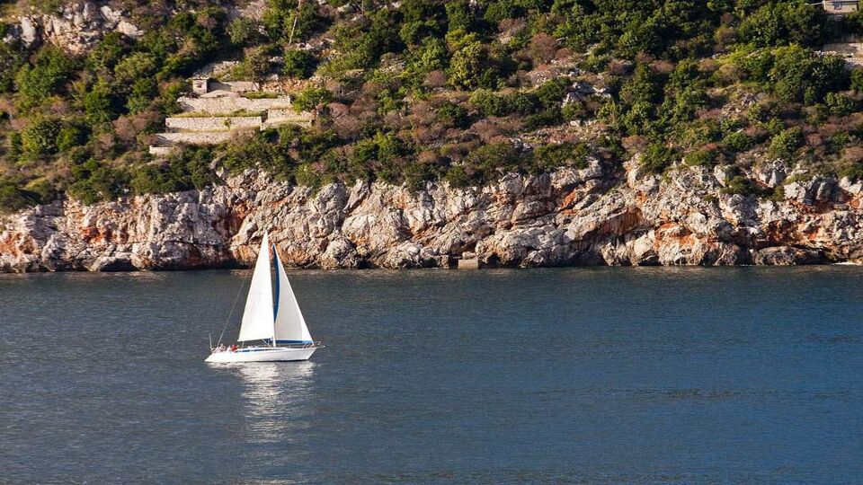 sailing boat in Dalmatian Islands