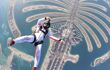 Skydiver over the Palm