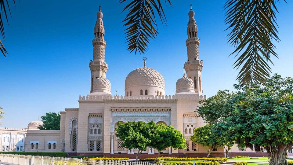 Jumeirah Mosque is a mosque in Dubai City. It is said that it is the most photographed mosque in all of Dubai. Organized tours are available for non-Muslims.