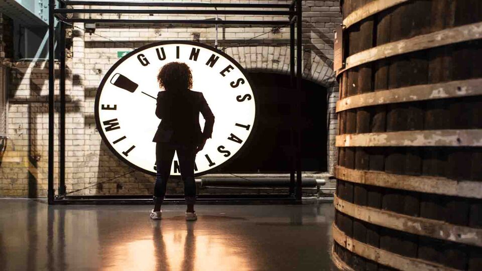display inside inside the Guinness Storehouse experience