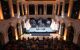 Edinburgh Concert Hall with audience listening to an interview on stage