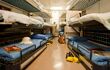 Crew's bunk beds on Royal Yacht Britannia
