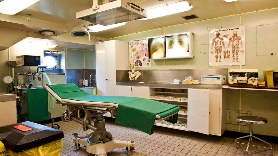 Medical room on Royal Yacht Britannia