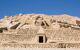 Ruins of Ancient Egyptian tombs at the workmen's village of Deir el Medina near Luxor. Ancient structures, over 1000 years old.