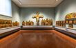 Exhibition room with religious masterpieces on the walls