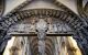 Portico de la Gloria - The main entrance gate to the cathedral in Santiago de Compostela, Galicia. Camino de Santiago is World Heritage Site by UNESCO