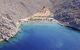 Aerial view down onto Agios Nikolaos